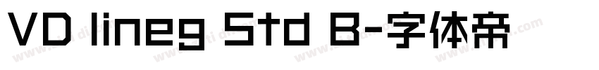 VD lineg Std B字体转换